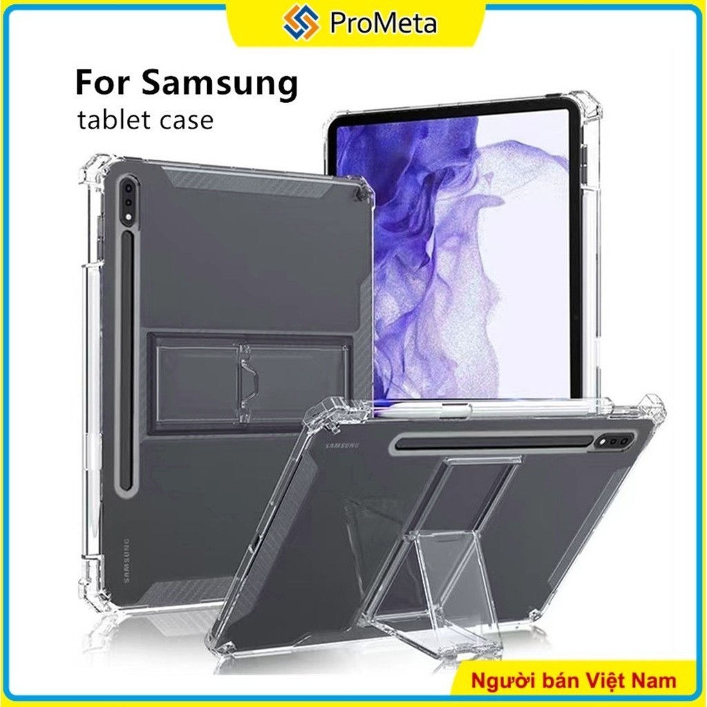 Vỏ Máy Tính Bảng Ốp Lưng Trong Suốt Có Giá Đỡ Cho Samsung Galaxy Tab S11 S10+ S7 S8 S9 FE S6 Lite S1