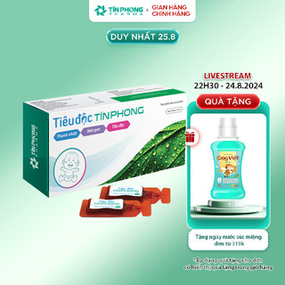 TPBVSK Tiêu Độc Tín Phong Giúp Hỗ Trợ Thanh Nhiệt, Mát Gan An Toàn Tiện Lợi Hộp 18 Ống