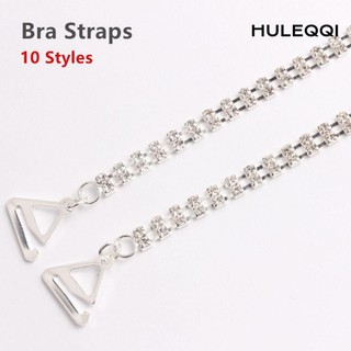 HULEQQI Dây đeo áo ngực Mạ bạc pha lê đính đá gợi cảm