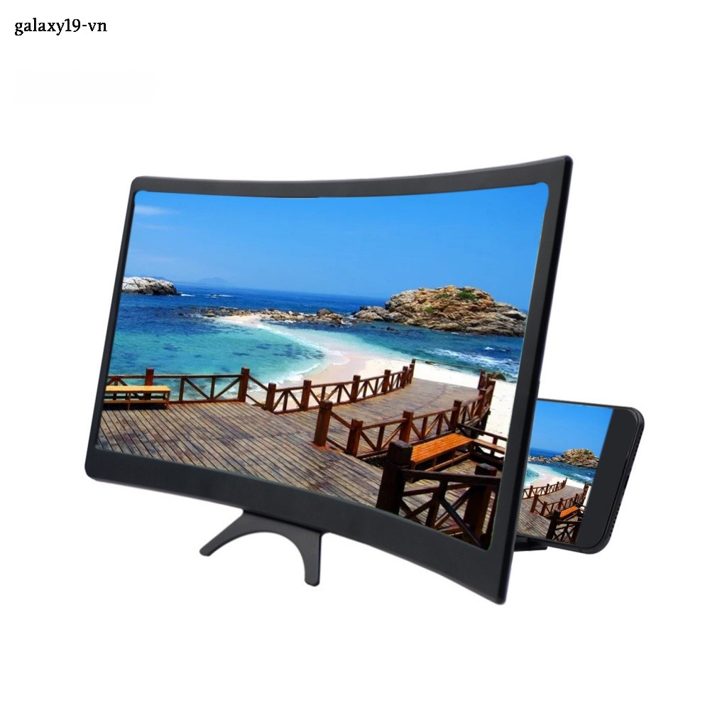 Kính Phóng Đại Màn Hình Cong 12 Inch 3D Cho Điện Thoại