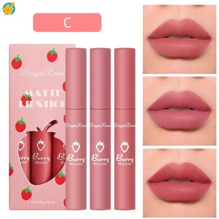 Bộ 3 Bút Son Môi Nhung Matte / Tinh Tế Mịn Chống Thấm Nước Chống Dính Cốc Son Tint / Bút Chì Son Bóng Bền Đẹp CR1 JP6