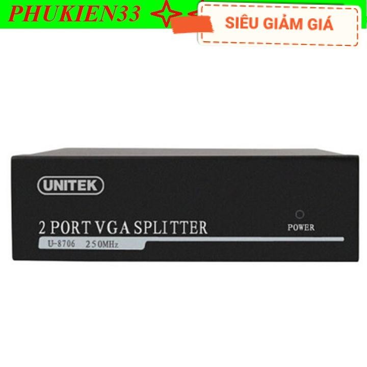Bộ Chia VGA 1 Ra 2 Cổng Unitek U-8706, 1 ra 4 cổng Unitek U-8707
