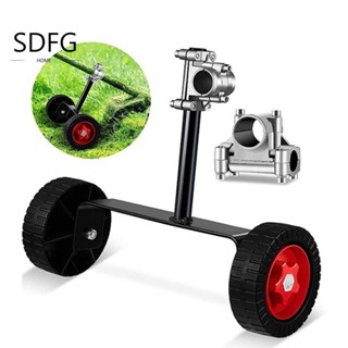 Bánh xe hỗ trợ máy cắt cỏ, Bánh xe hỗ trợ tông đơ cỏ đa năng 26 / 28mm, Tông đơ cỏ dại Giá đỡ cầm tay có thể điều chỉnh bền Khung hỗ trợ tay Weed