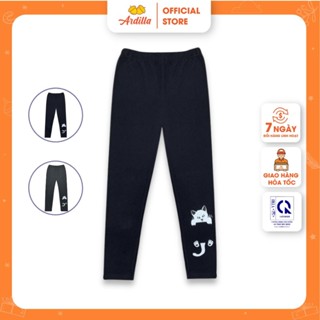 Quần legging bé gái ARDILLA,quần dài bé gái co giãn thoải mái in hình mèo dễ thương size đại từ 10 đến 15 tuổi TB8402LG