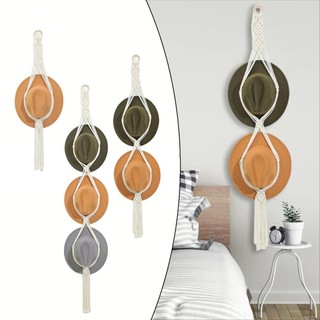 【VARSTR】Hat Organizer 1-3 Hat Rope Hanger Hand-Woven Hat Display Rack Hat Rack