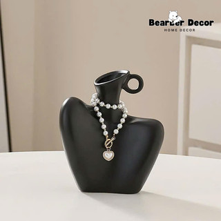  Bình Hoa Gốm Sứ Cắm Hoa  Lọ Hoa Decor Tạo Hình Nghệ Thuật Cô Gái Đeo Trang Sức Trang Trí Nhà Cửa 