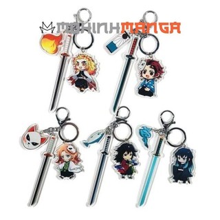 Móc khoá Acrylic Kimetsu no Yaiba Thanh gươm diệt quỷ Tanjiro Nezuko Kimetsu Inosuke Giyuu Muichiro Demon Slayer Mica