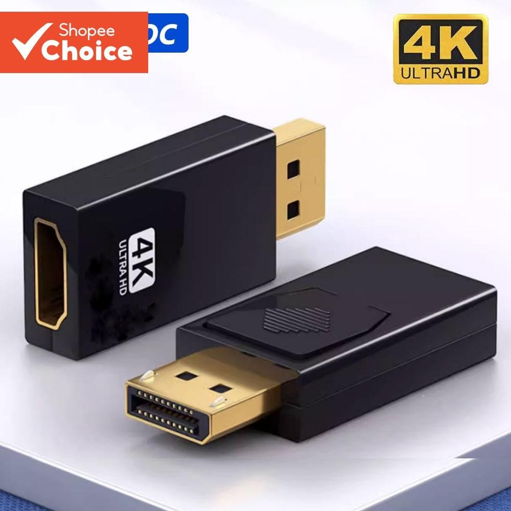 Full DP Sang HDMI Adapter 4K 1080P DisplayPort Sang HDTV Converter Cho PS5 PC TV Desktop
