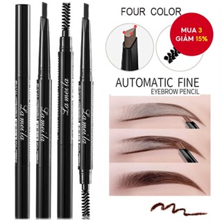 Bút Chì Kẻ Lông Mày Vẽ Lông Mày Nhỏ Lấp Đầy Đầu Góc Tự Động Hai Đầu & Cọ Spoolie Trang Điểm Quà Tặng