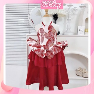 N02, Set áo yếm kèm chân váy hoặc quần cho bé gái mặc trung thu