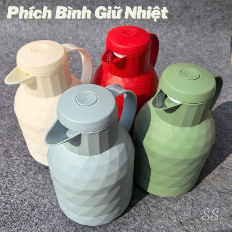 Ấm Giữ Nhiệt  Inox Dung Tích 1000ML, Bình Giữ Nhiệt Cao Cấp, Giữ Nhiệt Lên Tới 36 Tiếng