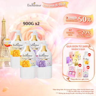 [CẢI TIẾN MỚI] Combo 2 sữa tắm nước hoa dưỡng da Enchanteur gợi cảm mịn màng 900g