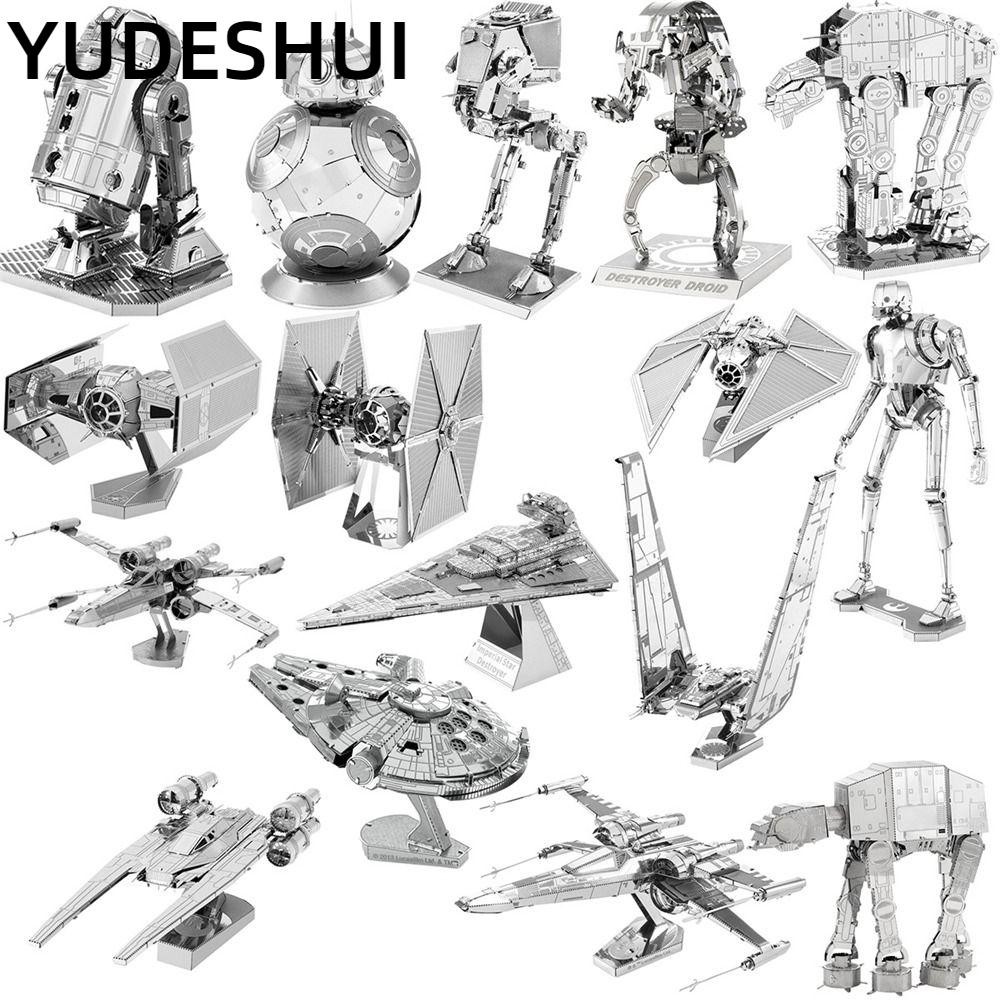 YUDESHUI Câu đố kim loại Star Wars, BB8 ATAT R2D2 Lắp ráp Jigsaw, Đồ chơi quà tặng Mô hình kim loại 