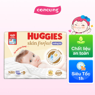Miếng lót lọt lòng Huggies Skin Perfect (Newborn 1, dưới 5kg, 108 miếng) - concung