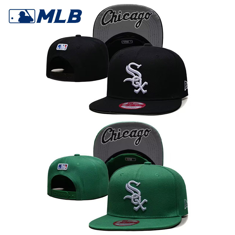 Mũ hiphop Chicago White Sox phong cách mới, mũ snapback trơn