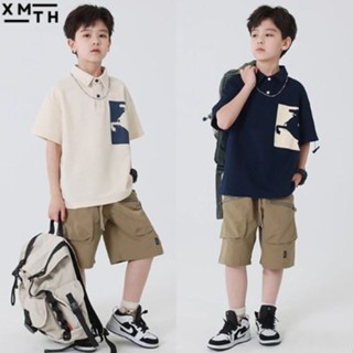  Đồ bộ sét hè đi học đi chơi du lịch ,mặc nhà cho trẻ em nam 6-14 tuổi. Sét hè cho bé trai 18-50kg mẫu polo ngựa 