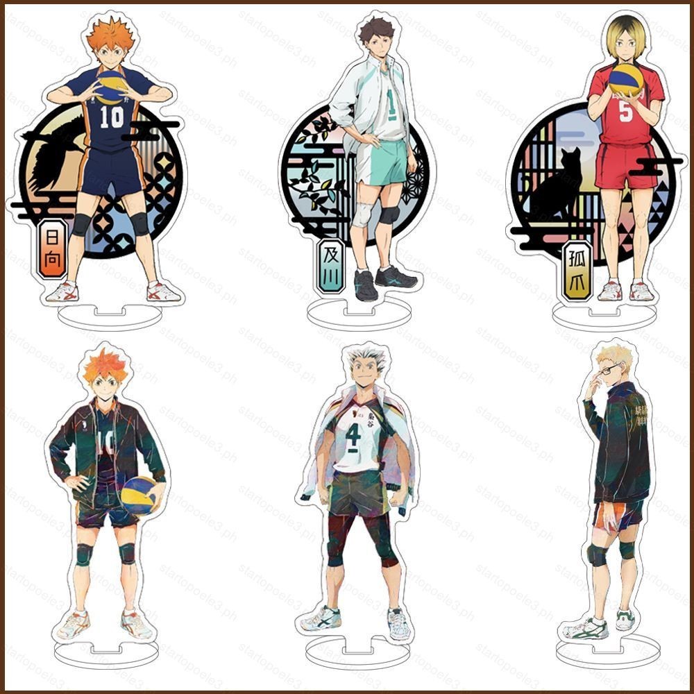 Mô Hình Acrylic Haikyuu – Standee Shoyo Hinata, Tobio Kageyama, Trang Trí Bàn, Quà Tặng Anime
