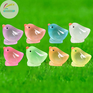 Mm 2 Chiếc Màu Dạ Quang Gà Trang Trí Mini Hoạt Hình Động Vật Búp Bê Micro Phong Cảnh Trang Trí Nhà Búp Bê Đồ Chơi Thu Nhỏ VN