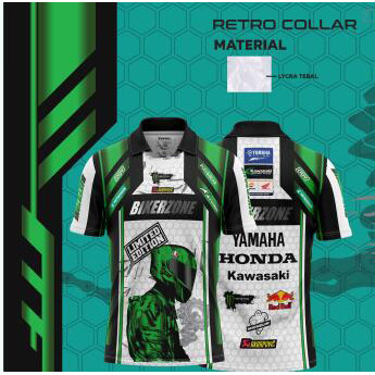 BIKERZONE, Áo thun Yamaha, Áo thun Honda, Áo thun nữ thăng hoa Kawasaki / Áo thun ngắn tay