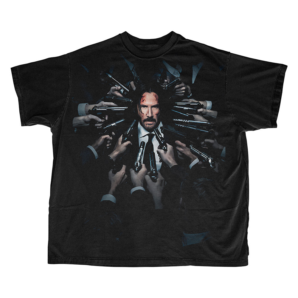 John Wick mới / Áo thun ngoại cỡ / Kaos Oversize / Cotton chải kỹ 24s