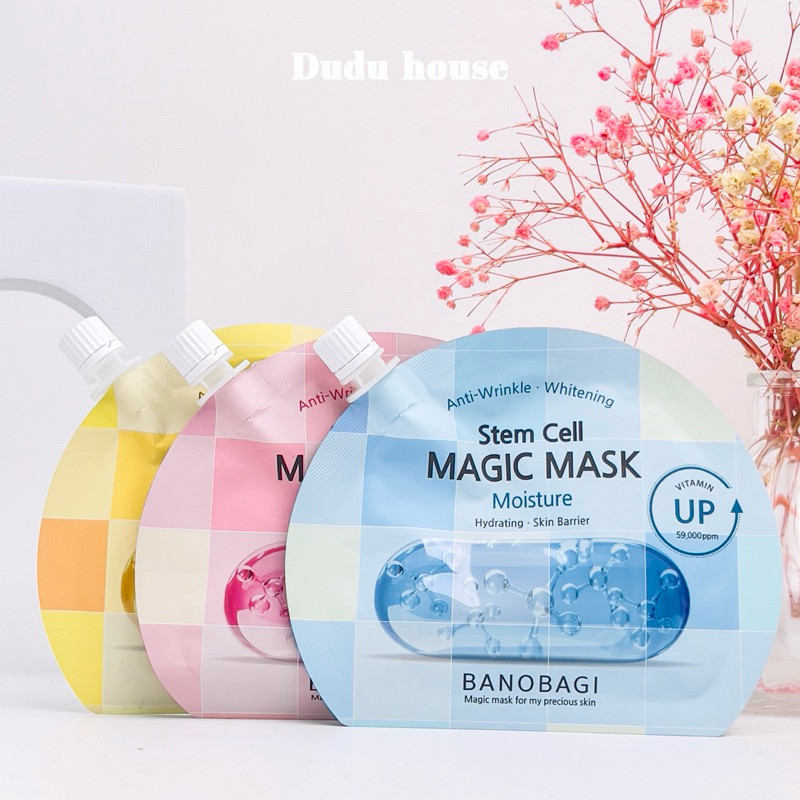 Mặt Nạ Ngủ Banobagi Stem Cell Magic Mask Dưỡng Trắng Da Cấp Ẩm Phục Hồi Giảm Mụn Kiềm Dầu Hàn Quốc 2