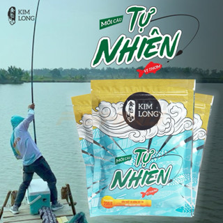 Mồi Câu Cá Kim Long Tự Nhiên Vị Thơm, Vị Tanh 200g- Cám Câu Cá Tổng Hợp Chuyên Rô Phi, Diếc, Trắm, Chép,Tra Siêu Nhạy TF