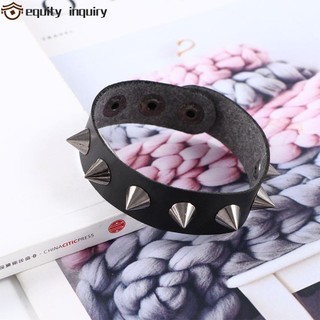 Vòng Tay Da Pu Đính Đinh Tán Nhiều Màu Phong Cách Gothic Thời Trang Cho Nam Và Nữ