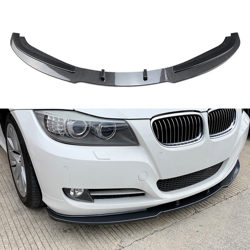 3 Chiếc Xe Trước Bộ Chia Môi Khuếch Tán Cánh Gió Bao Bảo Vệ Cho Xe BMW 3-Series E90 E91 LCI 320I 330