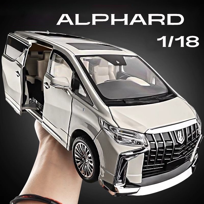 Tỉ Lệ 1: 18 Toyota Alphard Hợp Kim Xe Ô Tô Mô Hình Ánh Sáng & Hiệu Ứng Âm Thanh Diecast Đồ Chơi Ô Tô Cho Bé Trai Quà Tặng Sinh Nhật Đồ Chơi Trẻ Em Bộ Sưu Tập Xe Ô Tô