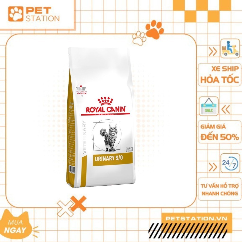 Hạt Cho Mèo Royal Canin Urinary S/O Cho Mèo Sỏi Thận - Petstation
