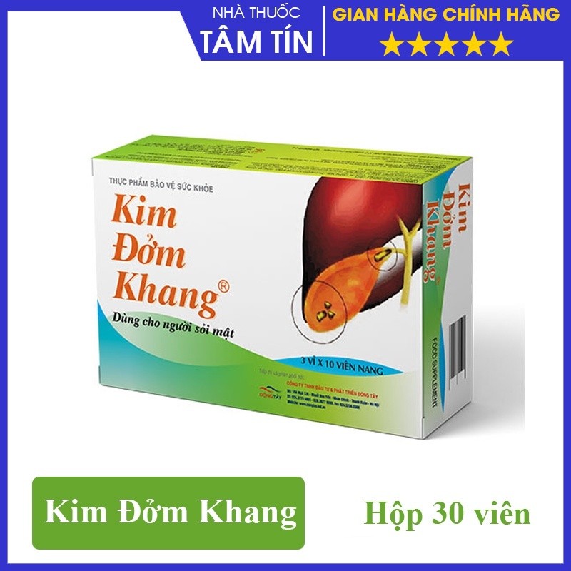 [CHÍNH HÃNG ] Kim Đởm Khang - Hỗ trợ sỏi mật, đường mật, túi mật - Hộp 30 viên