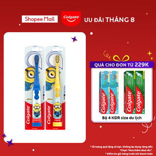 Bàn chải đánh răng điện Colgate Sonic Minion dành cho trẻ em công nghệ sóng âm