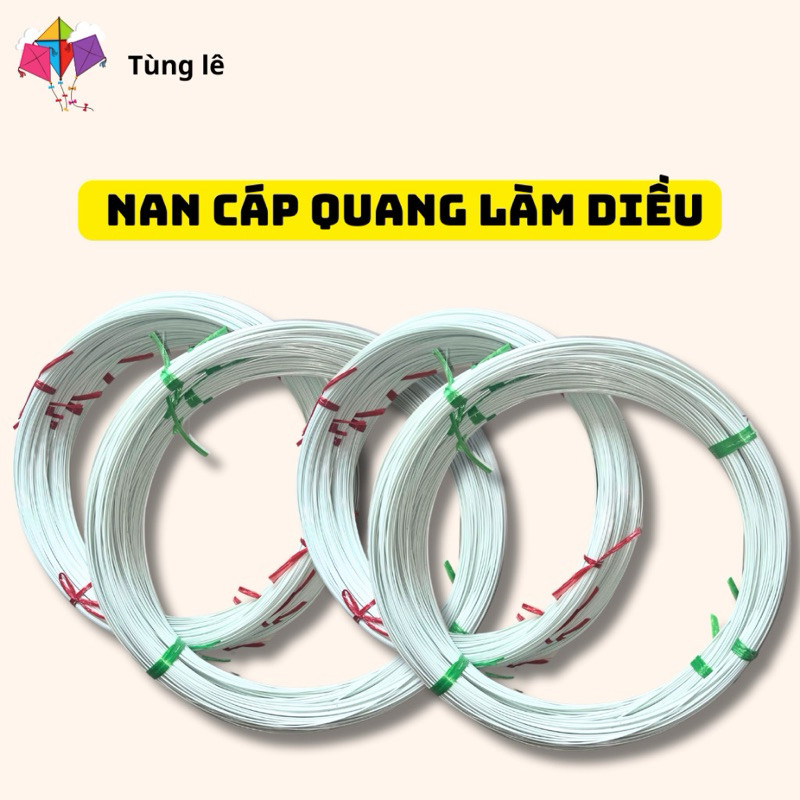 Combo 10m Nan cáp quang bán lẻ theo mét làm Diều, làm Chong Chóng và nan Lồng chim bền đẹp hàng loại 1 cao cấp