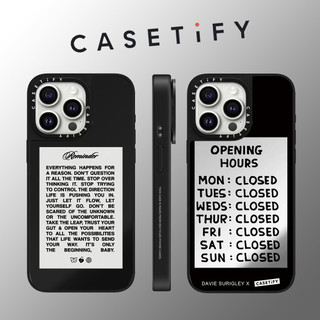 Casetify Nhãn Trắng Tiếng Anh Gương Mặt Ốp Lưng Điện Thoại iPhone 15 Pro Max 14 Plus 13 ProMax 12 12Pro 11 Vỏ Bảo Vệ Cứng Điện Thoại Chống Sốc