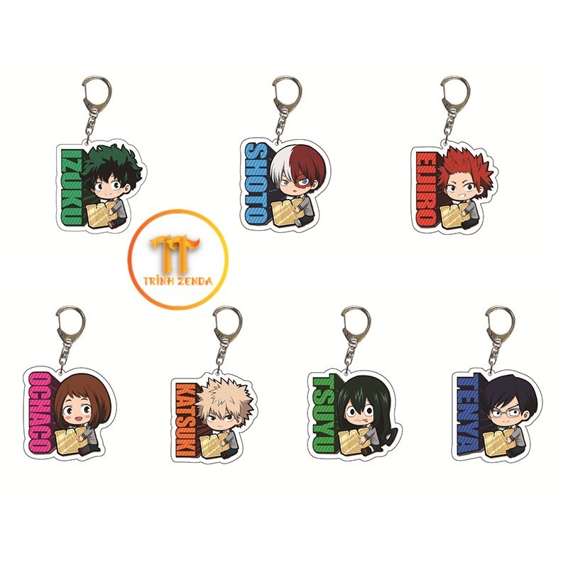 My Hero Giới Học Thuật Móc Chìa Khóa Midoriya Izuku Bakugou Katsuki Todoroki Shoto  Lưu Niệm Móc Khó