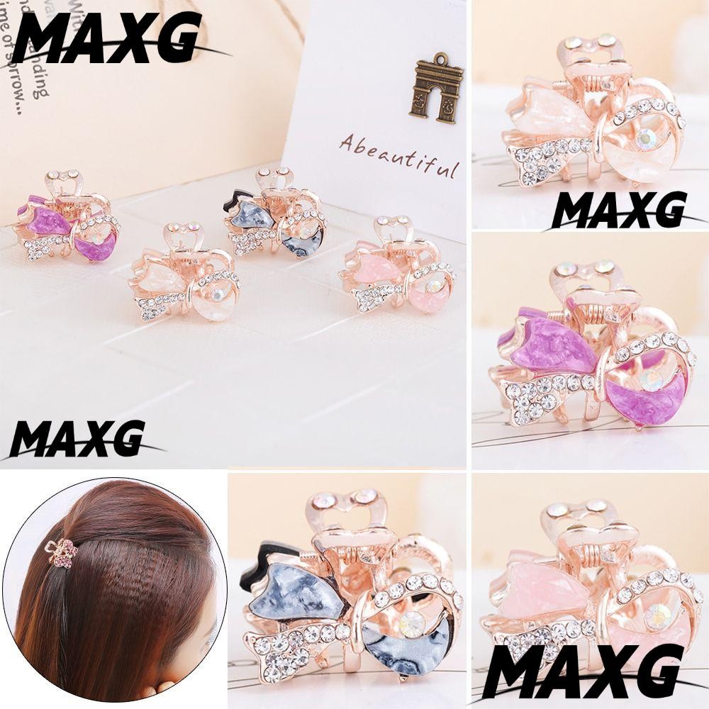 Kẹp tóc nơ mini đính đá dễ thương trẻ trung