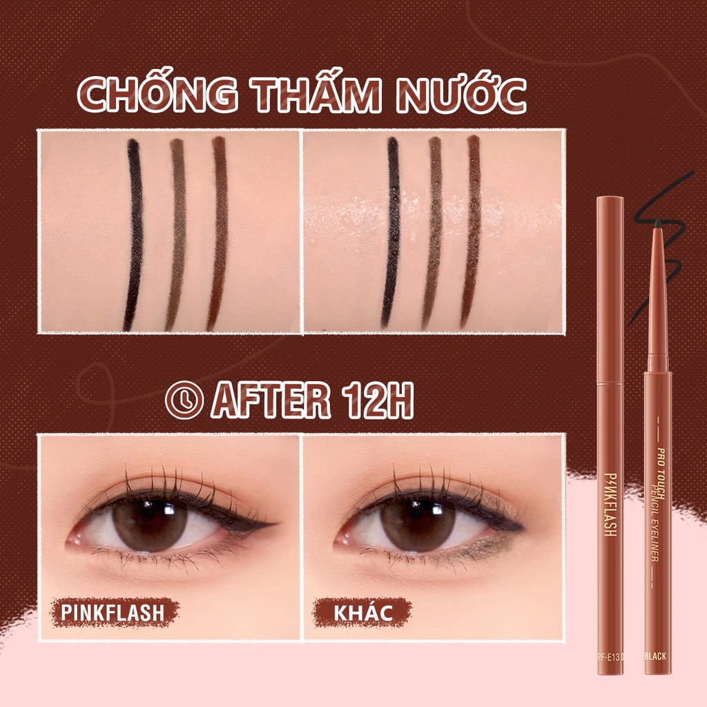 Ảnh 6 của Gel kẻ mắt PINKFLASH chống nhòe, không lem, chống thấm nước lâu trôi 0.1g E13