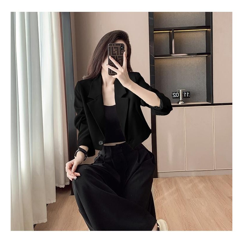 Áo blazer áo vest croptop dáng ngắn dài tay cho nữ phong cách cá tính Quảng Châu ÁO COPTOP | BigBuy360 - bigbuy360.vn
