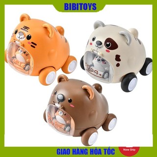 Ô tô đồ chơi trẻ em cho bé trai bé gái xe hình thú mẹ bồng con thông minh, ngộ nghĩnh cho bé