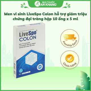  Men vi sinh LiveSpo Colon hỗ trợ giảm triệu chứng đại tràng hộp 10 ống x 5 ml 