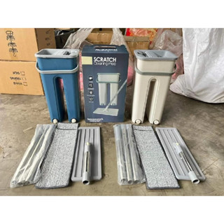 Cây lau nhà tự vắt, kèm thùng đựng nước,thiết kế thông minh