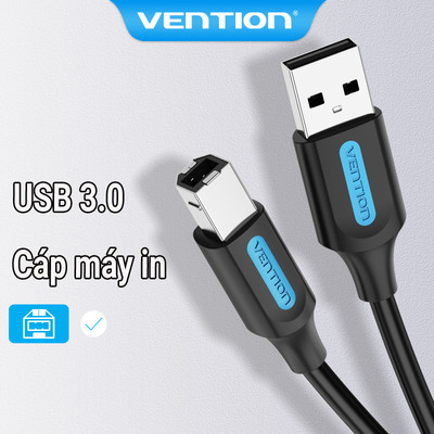 Cáp máy in USB 2.0 Vention truyền dữ liệu tốc độ cao dùng cho Hp Canon Epson