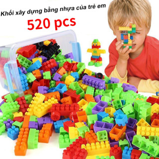 【520 pcs Đồ Chơi Xếp Hình Phát Triển Trí Tuệ Cho Trẻ loại ,bộ lắp ghép cho bé,bộ xếp hình cho bé