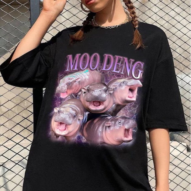Áo thun người yêu Hippo, dễ thương cho bé Hippo S-5XL