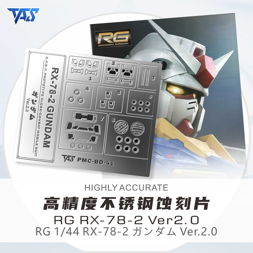 PHỤ TÙNG TAS RG RGU RX-78-2 2.0
