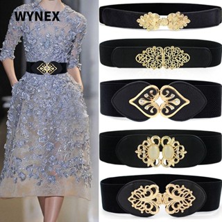 WYNEX Thắt Lưng Bản Rộng Co Giãn Trang Trí Cho Nữ