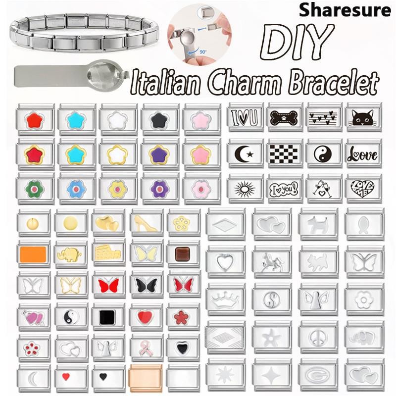 Hot Element Series Ý Charm Vòng Tay Phù Hợp Với 9 Mm Thép Không Gỉ Vòng Tay DIY Trang Sức Làm Phụ Ki