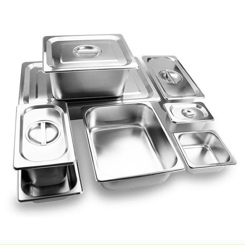 [BẾP TỪ] KHAY ĐỰNG TOPPING INOX 304, KHAY INOX ĐỰNG TOPPING BÁNH BÁNH MÌ, CHÈ...