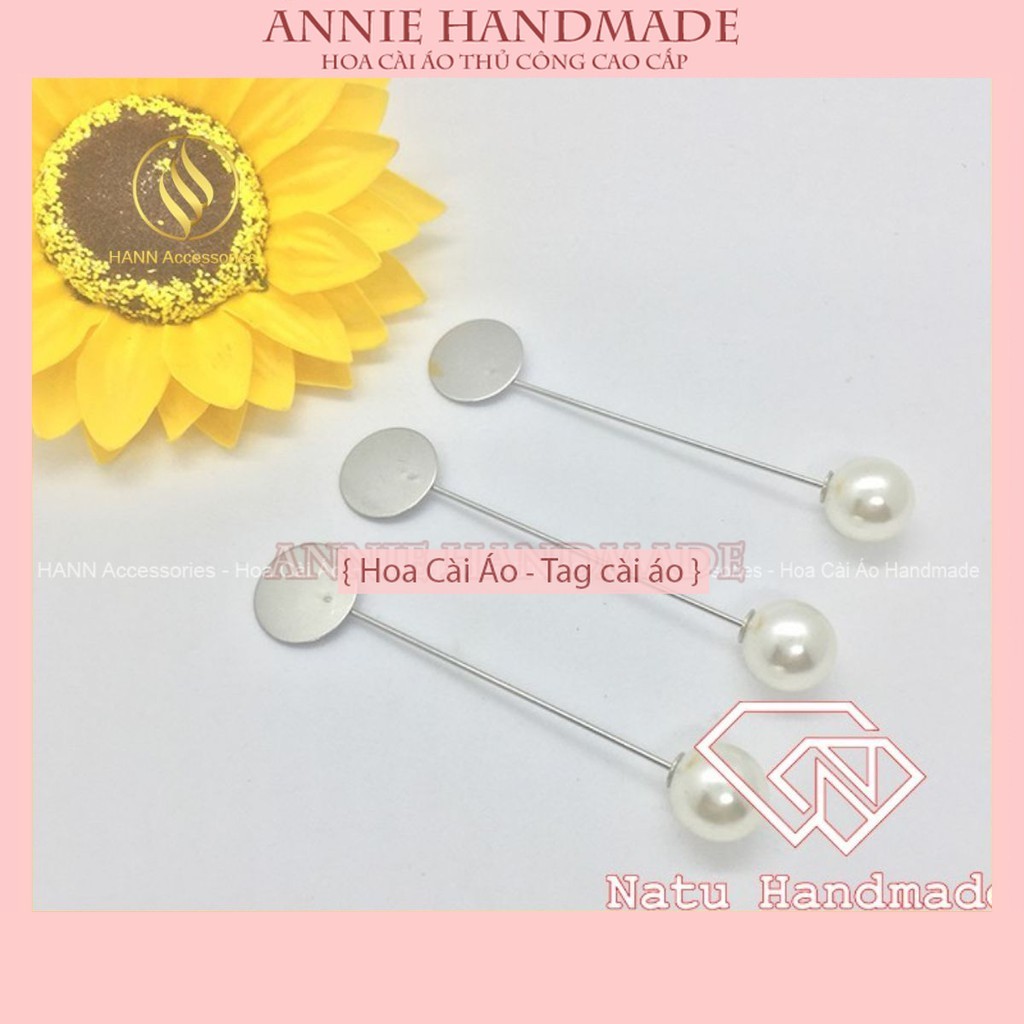 Trâm cài áo chốt hạt ngọc