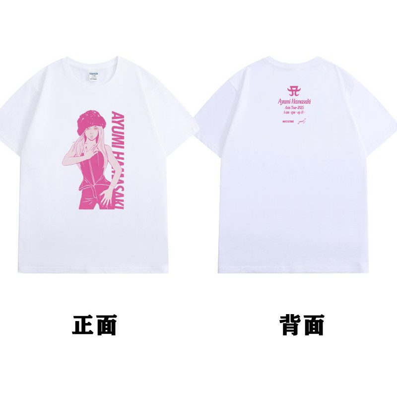 Ao thun Ayumi Hamasaki 2025 cotton 100%, sẵn hàng, hỗ trợ quần áo